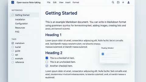 Joplin入门指南：笔记创建、笔记本管理与Markdown基础